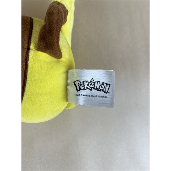 Pokemon 2021‎ Yellow Laughing Pikachu Plush Stuffed Animal 8" - Picture 5 of 6